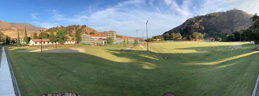 St Thomas Aquinas College Campus with newly installed TifTuf sod